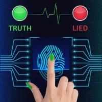 Lie detector fingerprint scann