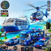 Police Transport Truck Driving